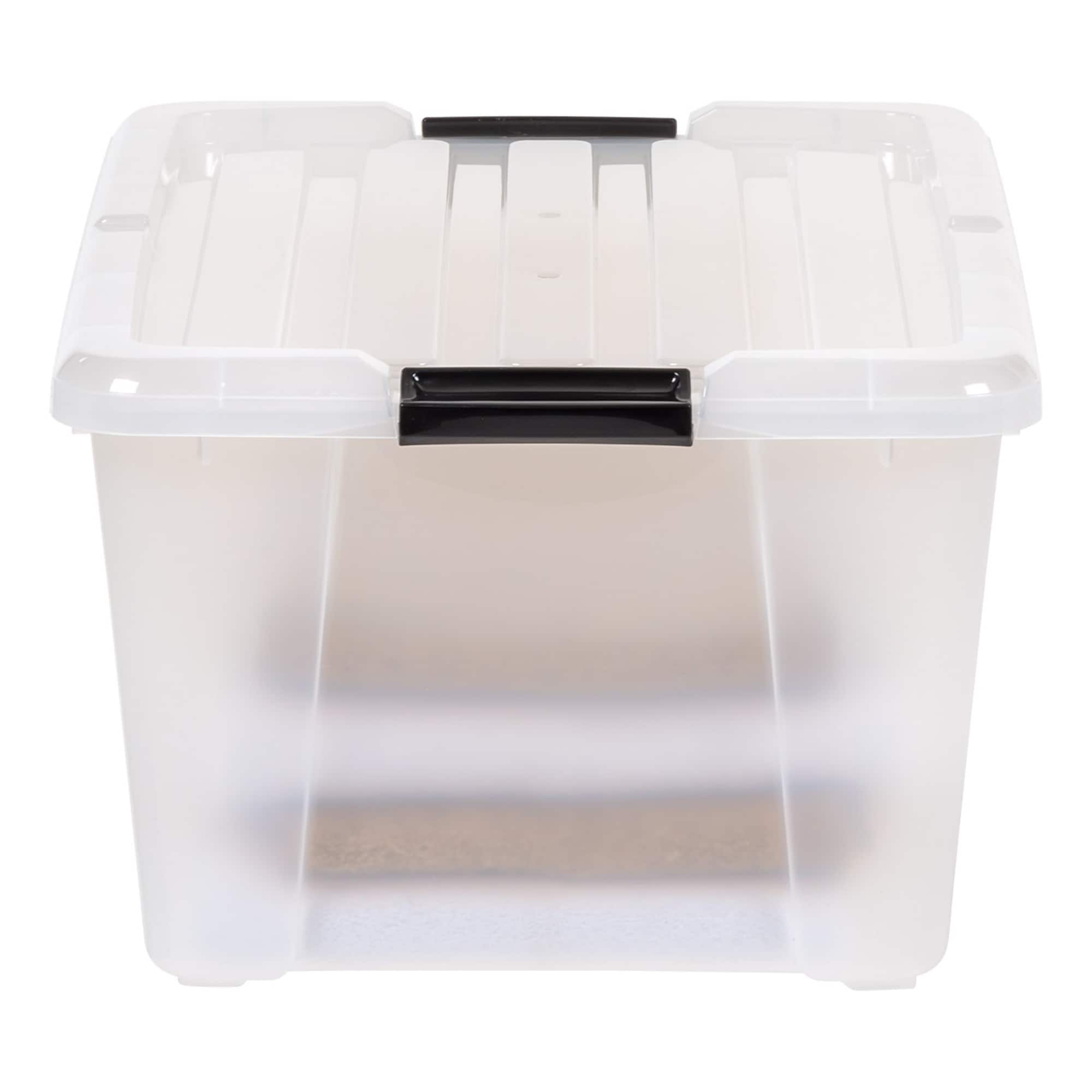 IRIS® 45qt. Clear Latching Storage Boxes, 4ct.
